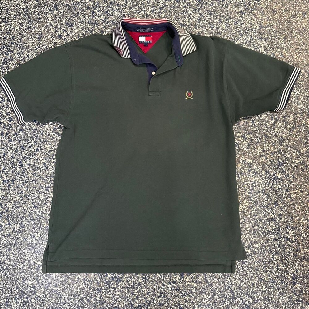 Tommy-hilfiger Men's Large ‎ Green Polo